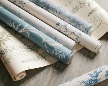 Toile Chinoise Room Wallpaper - Blue