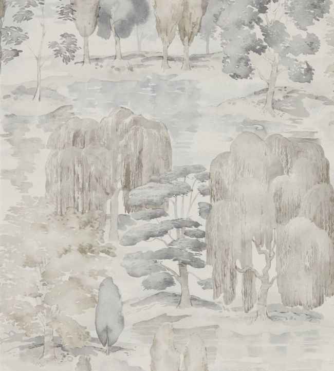 Waterperry Wallpaper - Gilver/Linen - DWAP216281 - Sanderson