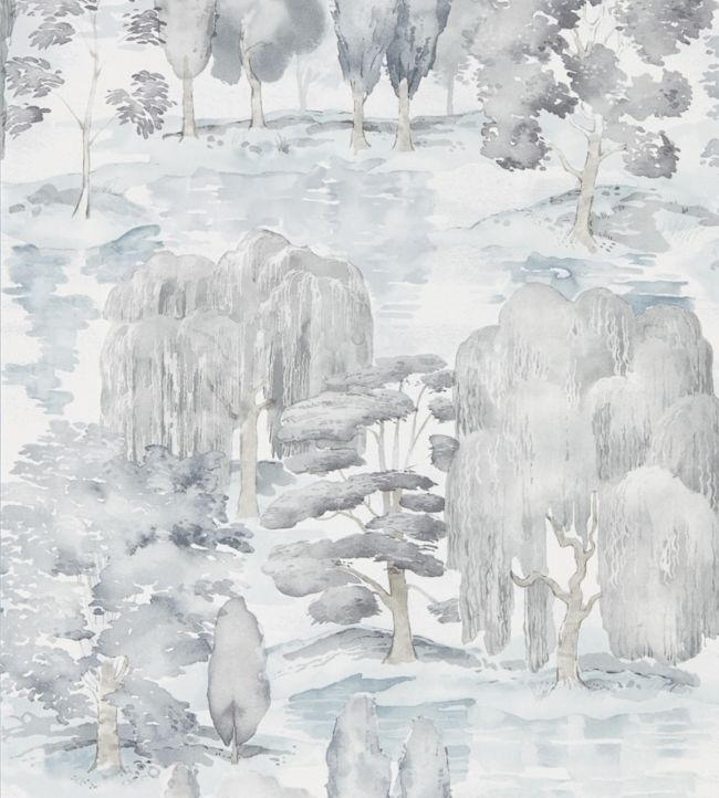 Waterperry Wallpaper - Ink/Grey - DWAP216282 - Sanderson