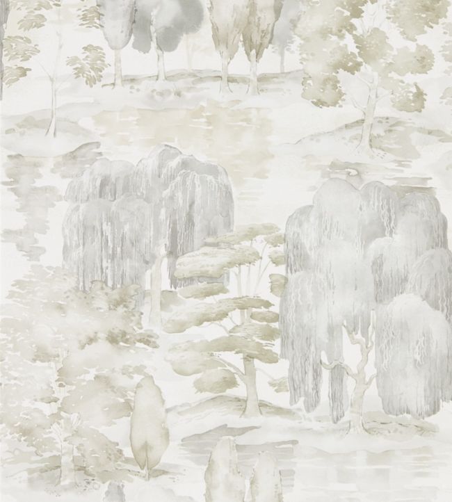 Waterperry Wallpaper - Ivory/Stone - DWAP216280 - Sanderson
