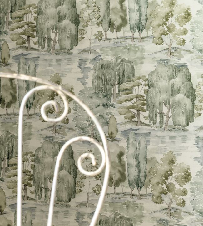 Waterperry Wallpaper - Willow/Olive - DWAP216283 - Sanderson
