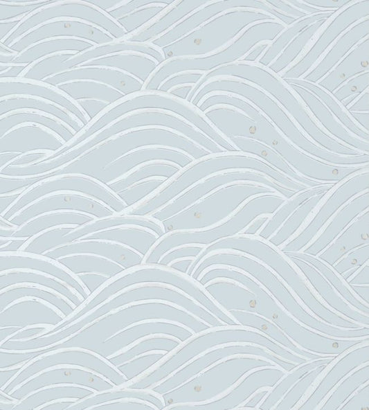 Waves Wallpaper - Spa Blue - AT9875 - Anna French