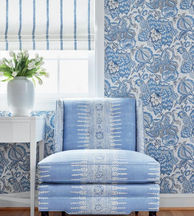 Westmont Wallpaper - Blue - AT15112 - Anna French