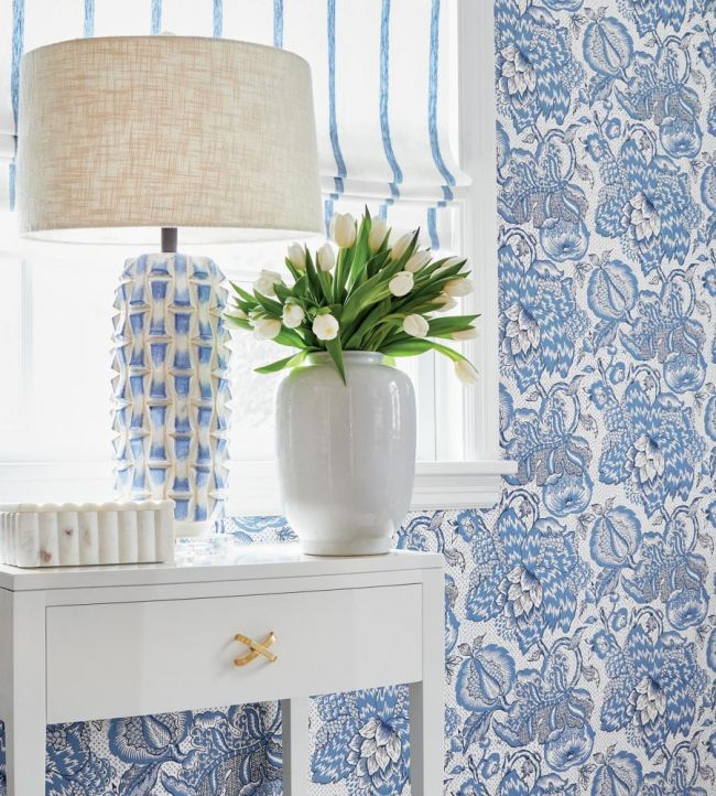 Westmont Wallpaper - Blue - AT15112 - Anna French