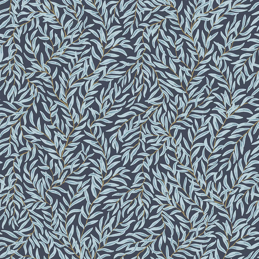 Whimsical Willow Wallpaper - Egyptian Blue & Sky Blue - Lucie Annabel