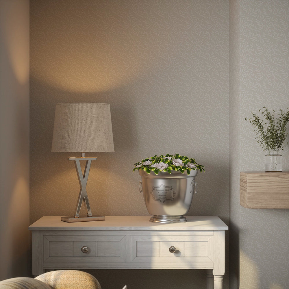 Whispering Leaves Wallpaper - Castle Stone - Lucie Annabel