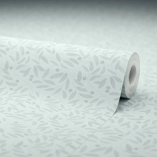 Whispering Leaves Wallpaper - Duck Egg - Lucie Annabel