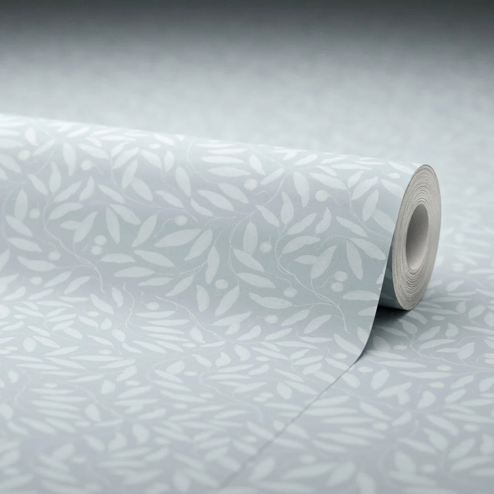 Whispering Leaves Wallpaper - Mineral Mist - Lucie Annabel