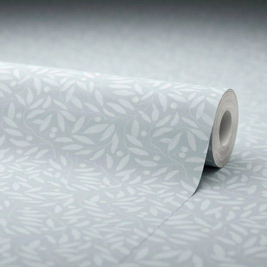 Whispering Leaves Wallpaper - Mineral Mist - Lucie Annabel