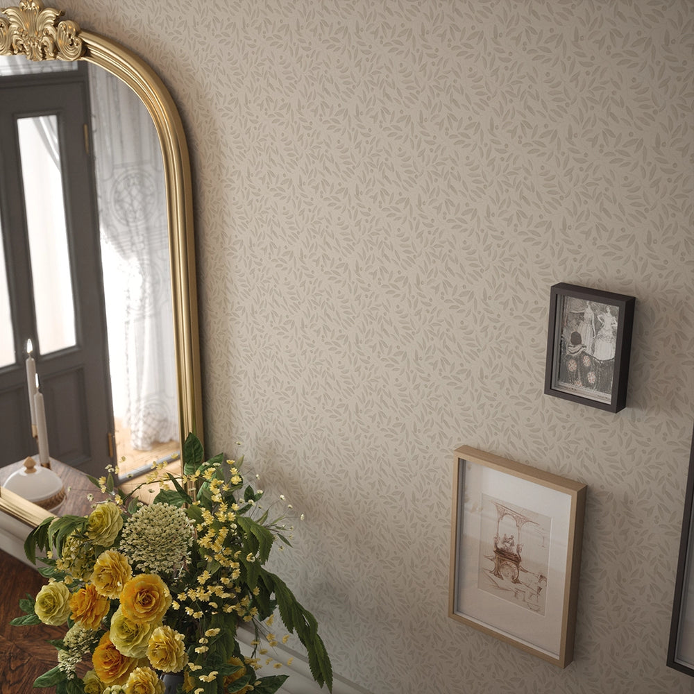 Whispering Leaves Wallpaper - Vintage Cream - Lucie Annabel