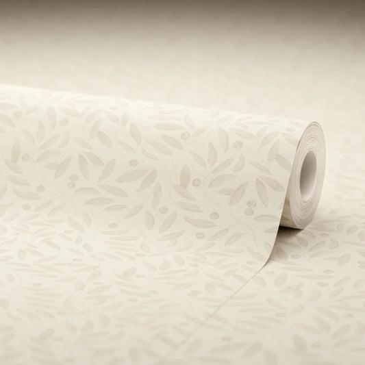 Whispering Leaves Wallpaper - Vintage Cream - Lucie Annabel