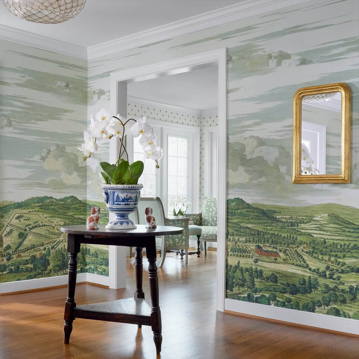 Whitcombe Park Mural Wallpaper - Natural - ATM57888 - Anna French