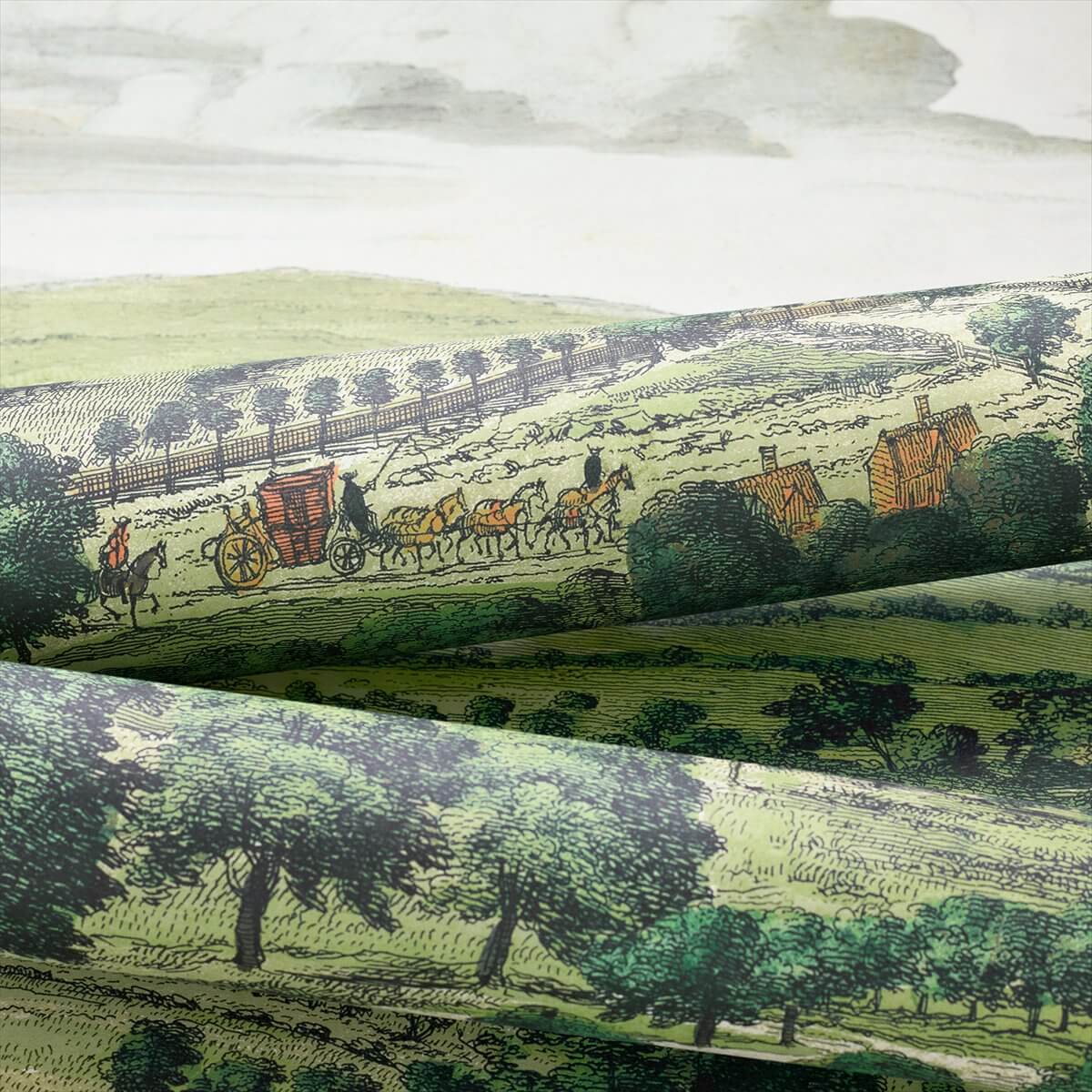 Whitcombe Park Mural Wallpaper - Natural - ATM57888 - Anna French