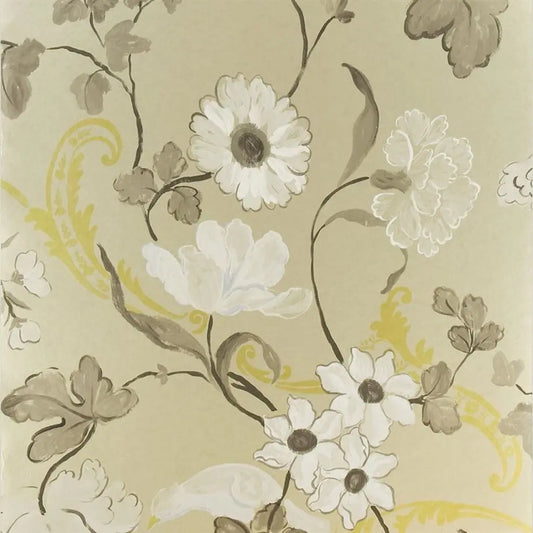 Whitewell Wallpaper - Gold - P505/05 - Designers Guild