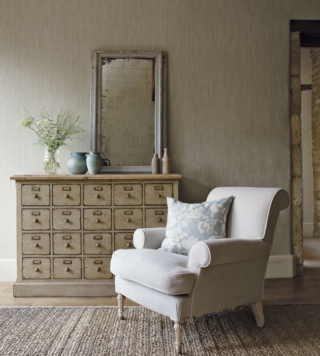 Wildwood Wallpaper - Grey - DWOW215689 - Sanderson 