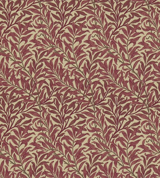 Willow Bough Fabric - Crimson/Manilla - 230288 - Morris & Co