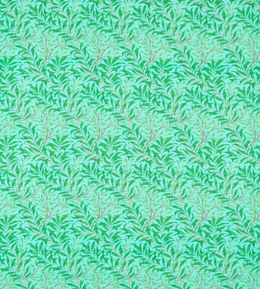 Willow Bough Fabric - Sky/Leaf Green - 226842 - Morris & Co