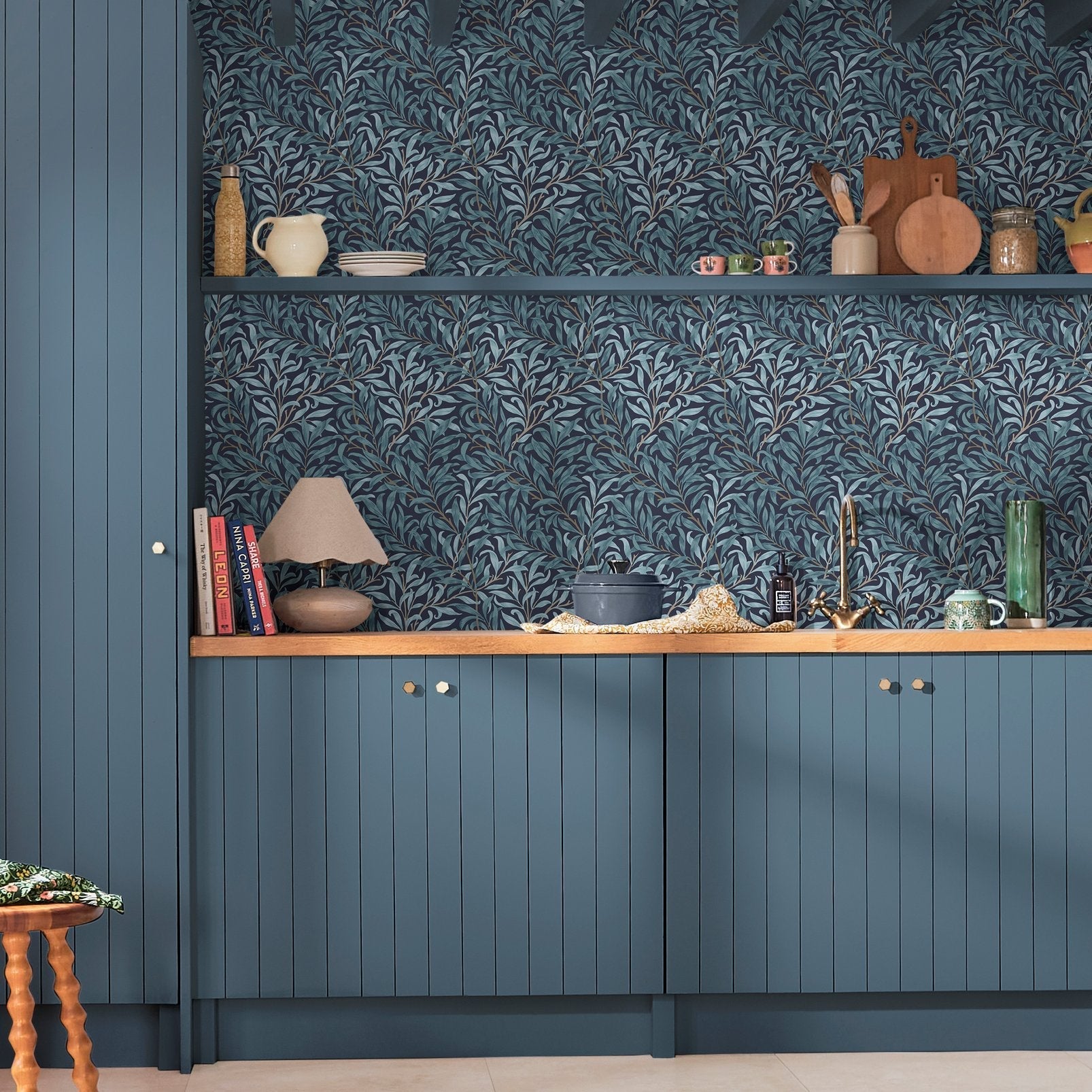 Willow Bough Wallpaper - Deep Blue - 124246 - William Morris AH