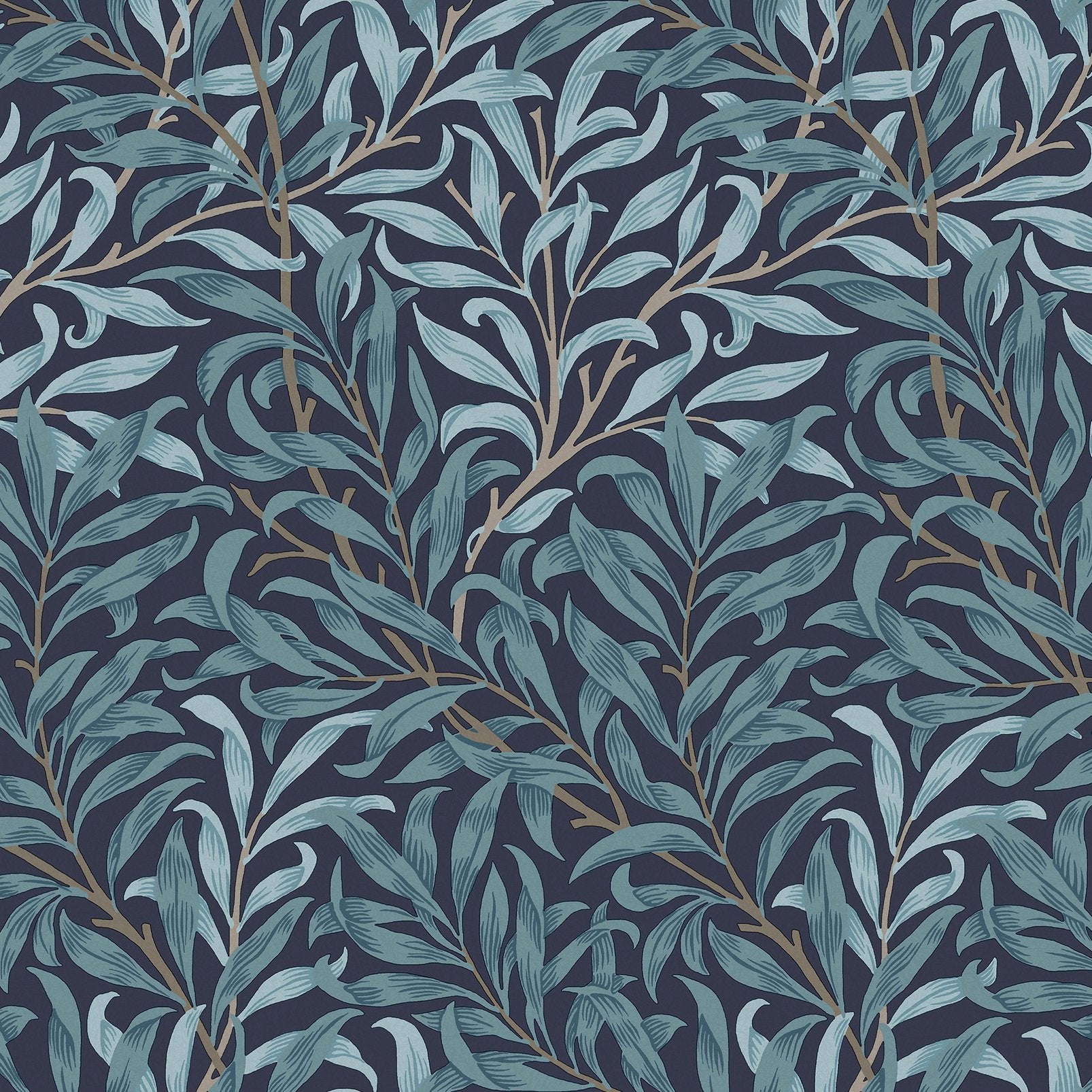 Willow Bough Wallpaper - Deep Blue - 124246 - William Morris AH