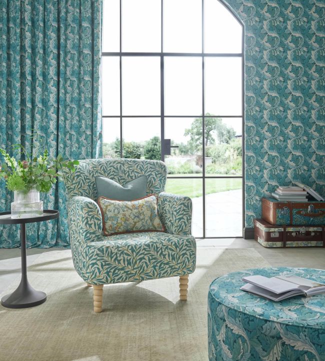 Willow Boughs Fabric - Denim - F1679/01 - Clarke & Clarke