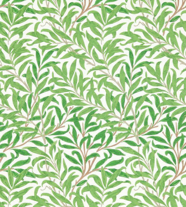 Willow Boughs Wallpaper - Leaf Green - 217081 - Morris & Co