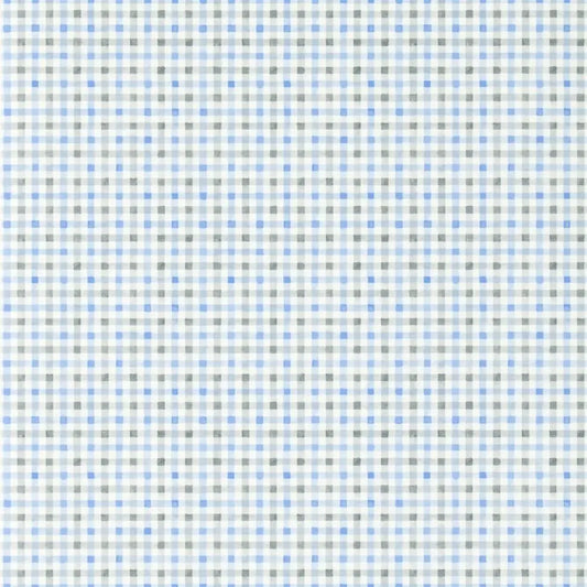 Willow Check Wallpaper - Cobalt - P587/03 - Designers Guild
