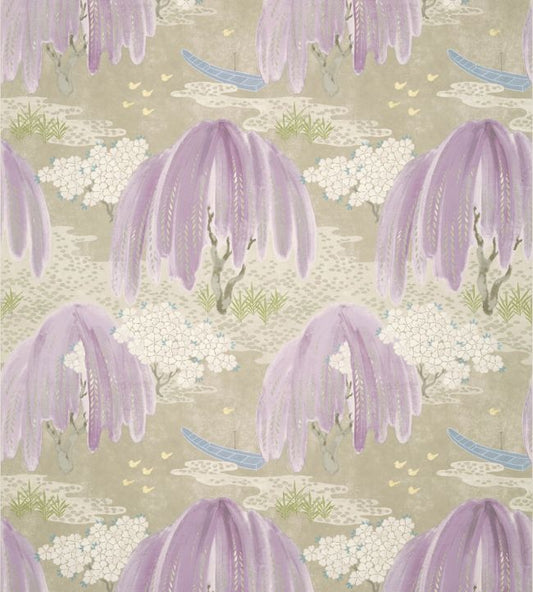 Willow Tree Wallpaper - Lavender - AT23107 - Anna French