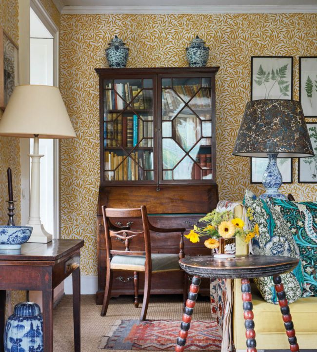 Willow Wallpaper - Yellow - 216963 - Morris & Co