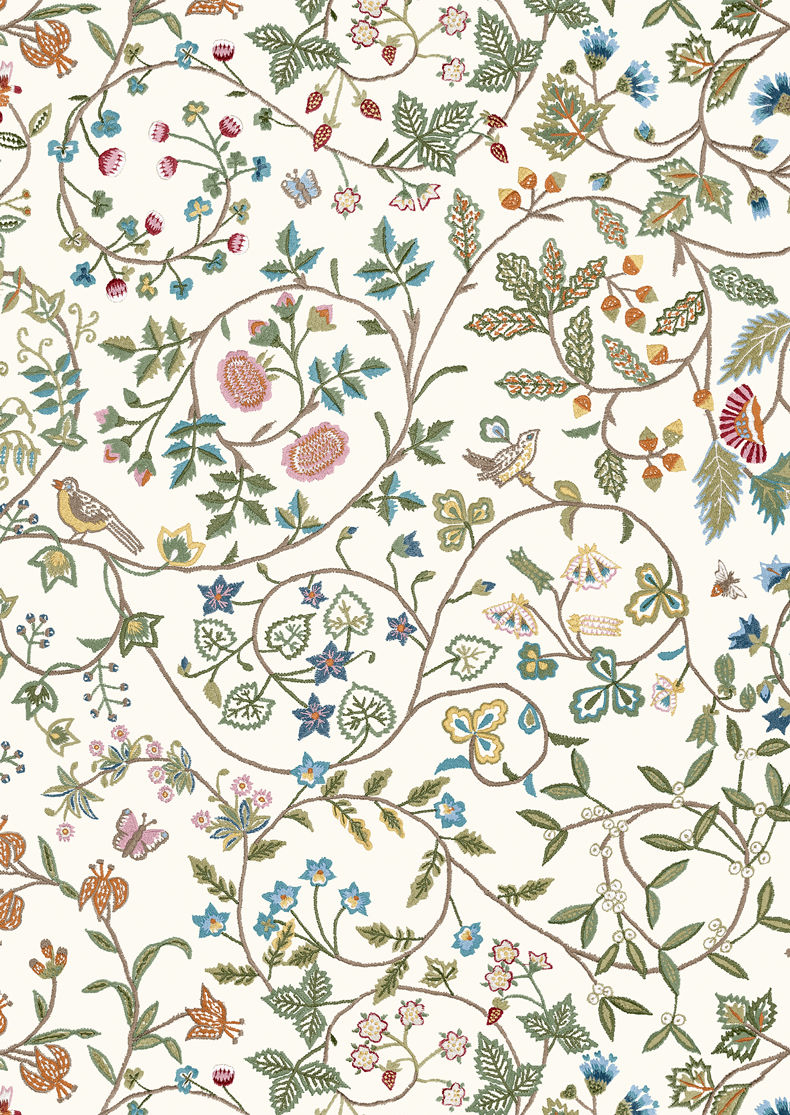 Windrush Wallpaper - White