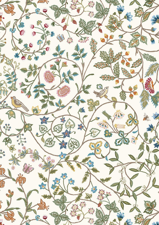 Windrush Wallpaper - White