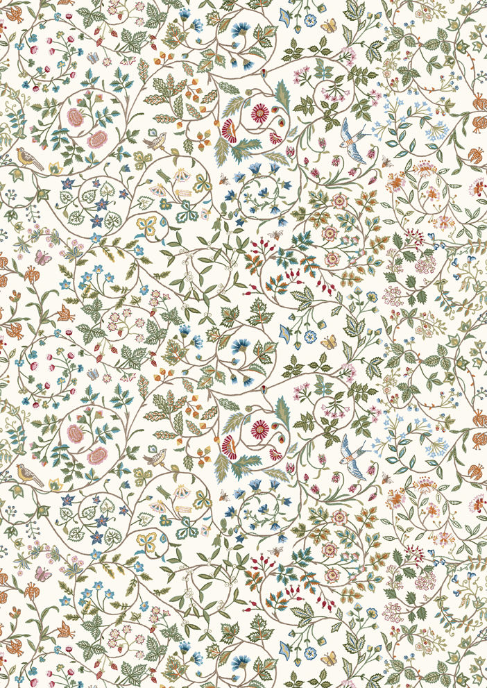 Windrush Wallpaper - White
