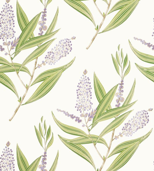 Winter Bud Wallpaper - Lavender - AT23134 - Anna French