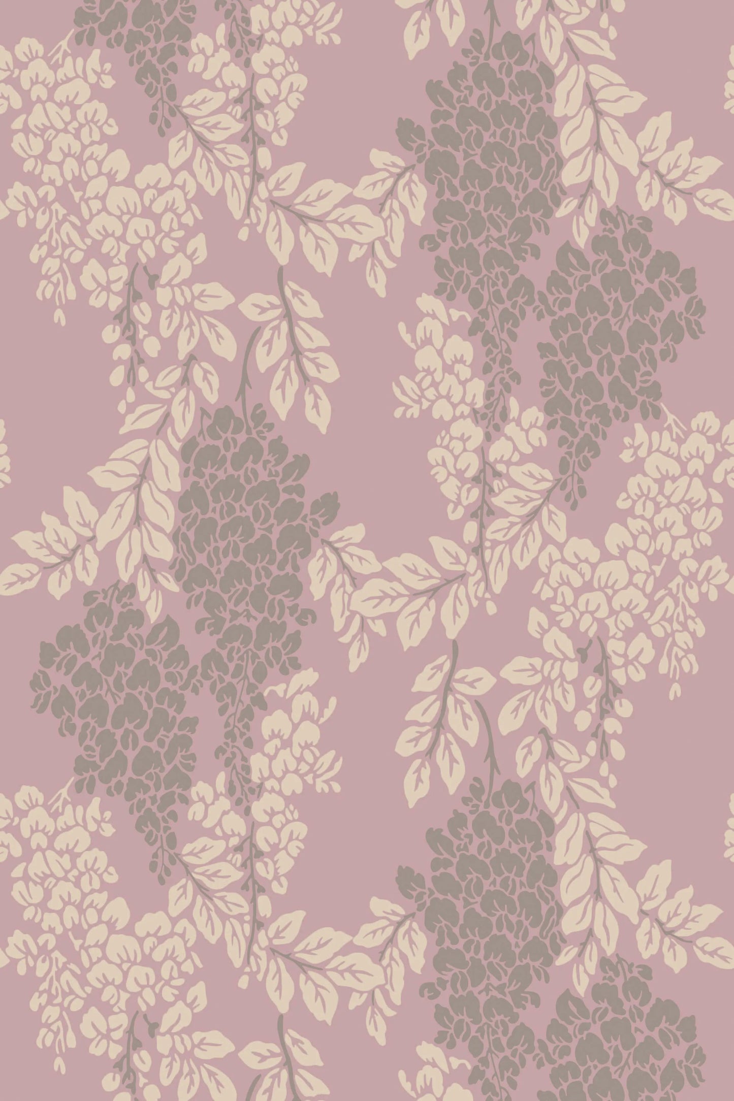 Wisteria Wallpaper - Cinder Rose - 2209