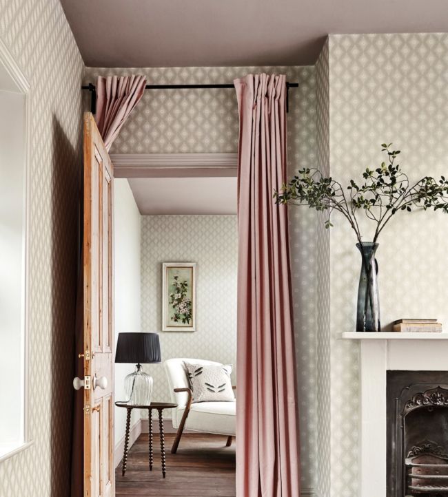 Witney Daisy Wallpaper - Lagoon - DLMW216873 - Sanderson