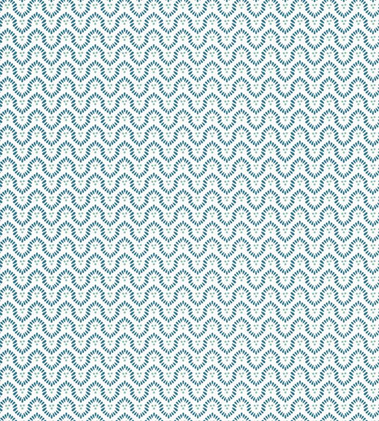 Wynford Wallpaper - Navy on White - AT23146 - Anna French