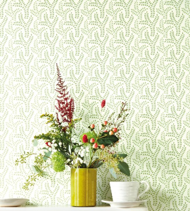 Yarton Wallpaper - Moss - DLMW216887 - Sanderson