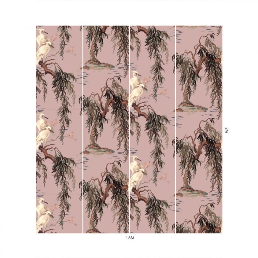 ZEUS Wallpaper - Blush - House of Hackney