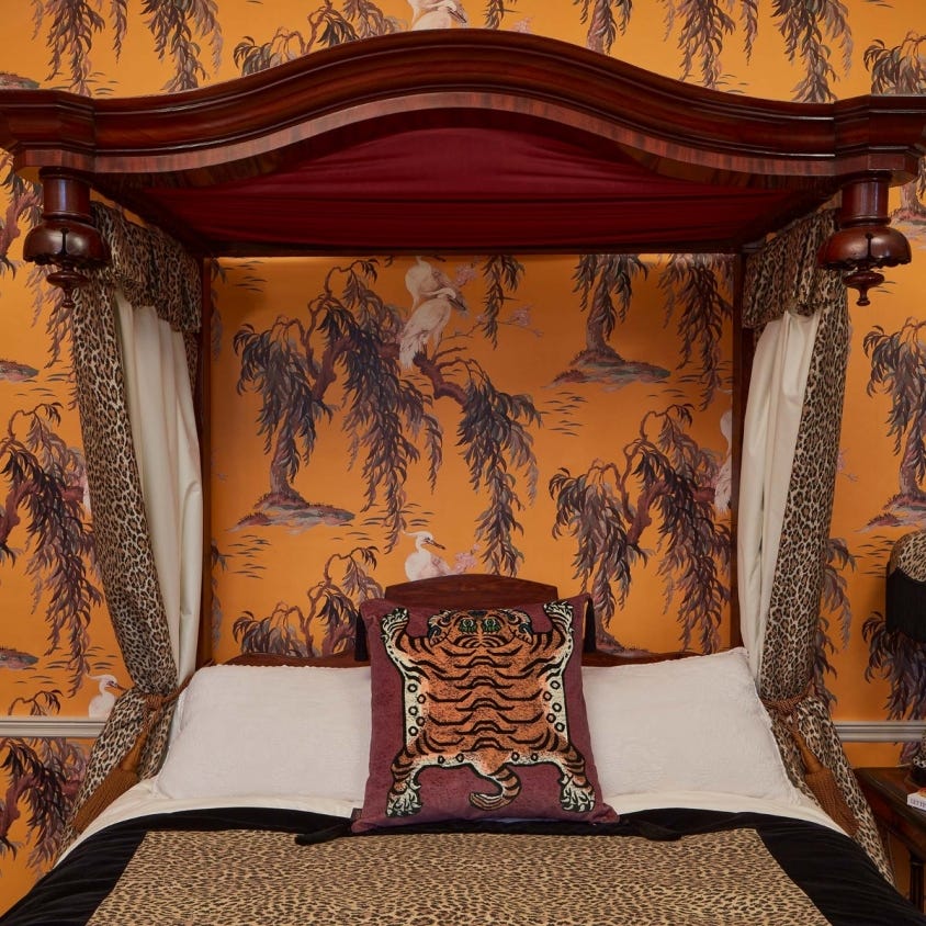ZEUS Wallpaper - Ochre - House of Hackney