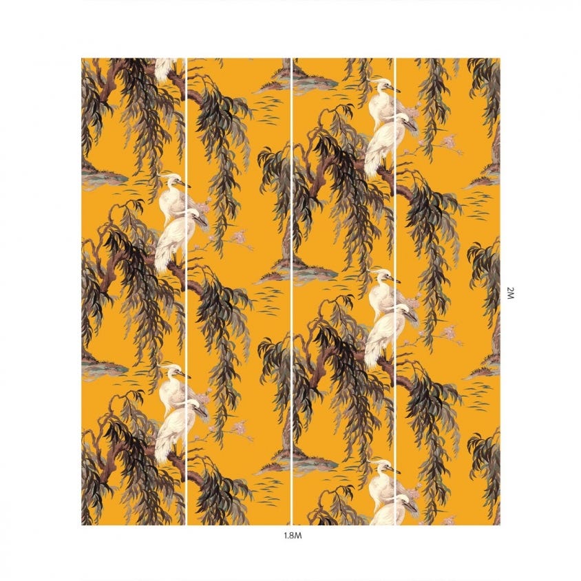 ZEUS Wallpaper - Ochre - House of Hackney