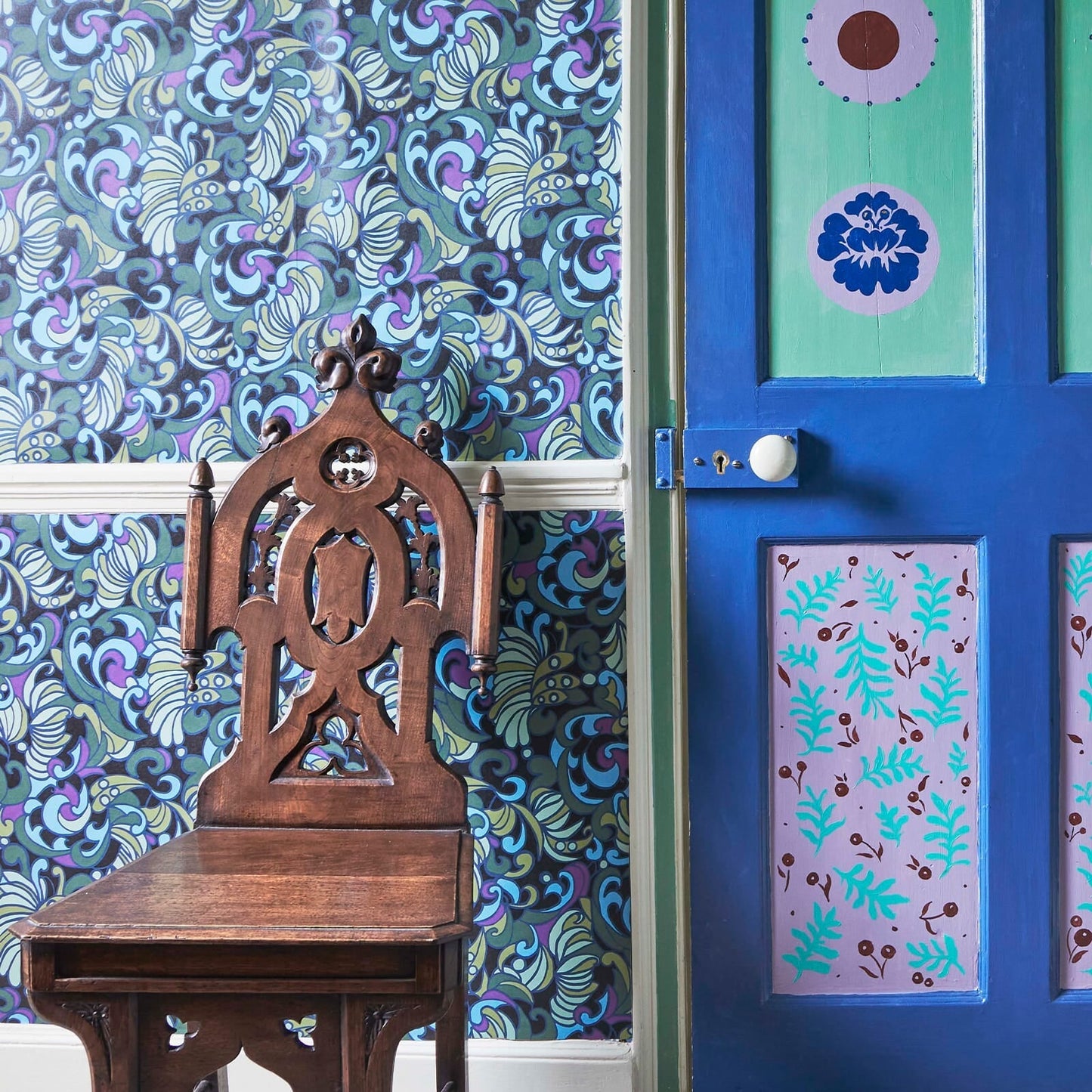 Zennor Wallpaper - Ocean - House of Hackney