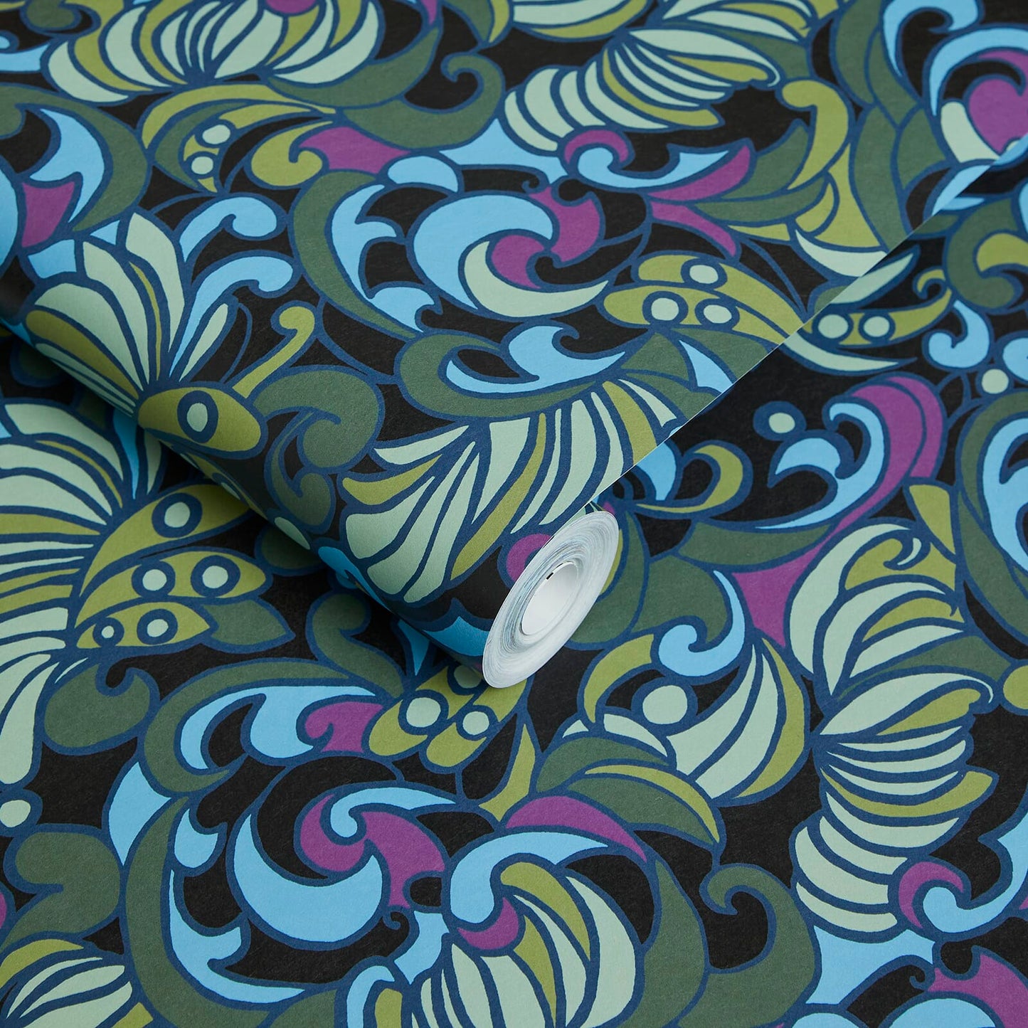 Zennor Wallpaper - Ocean - House of Hackney