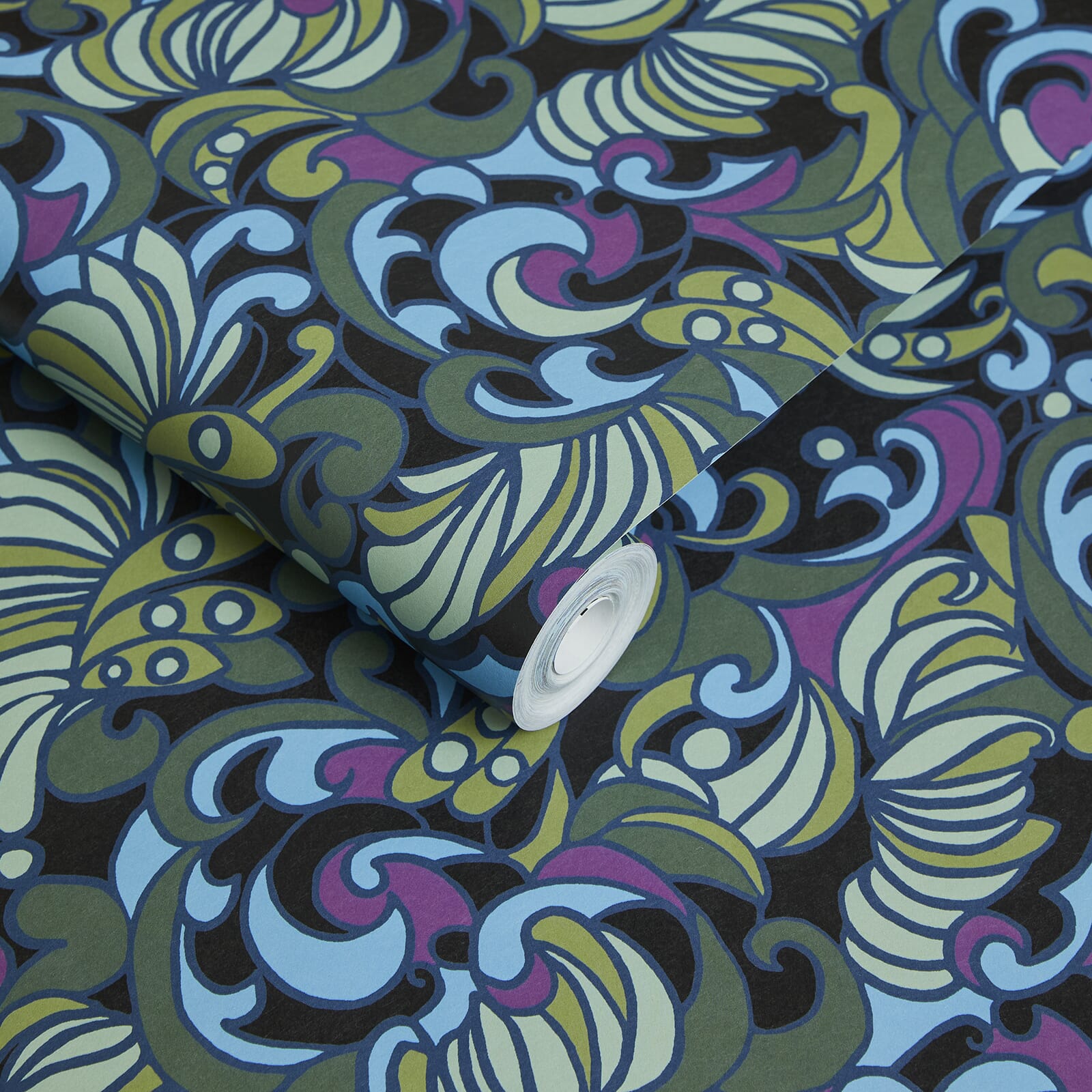 Zennor Wallpaper - Ocean - House of Hackney
