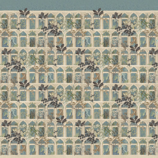 Abandoned Arches Panel Wallpaper - Celadon & Stone - Josephine Munsey - JMW-100501 - Premier Wallcovering