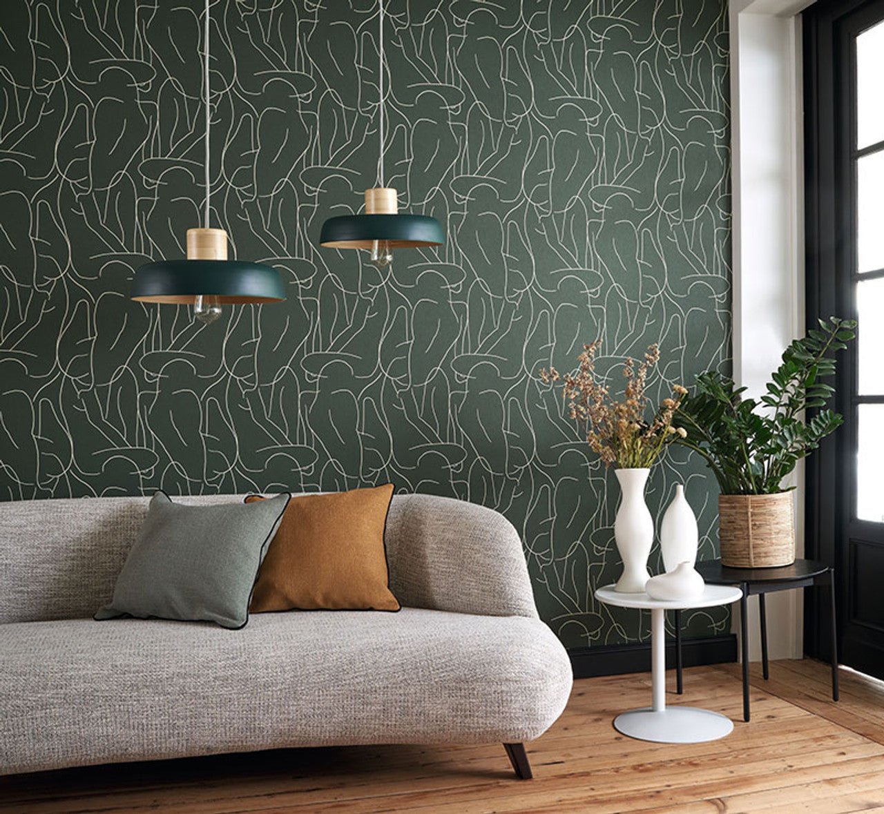 Academie Gallery Wallpaper - Beige And Blanc - Casadeco - 86101108 - Premier Wallcovering