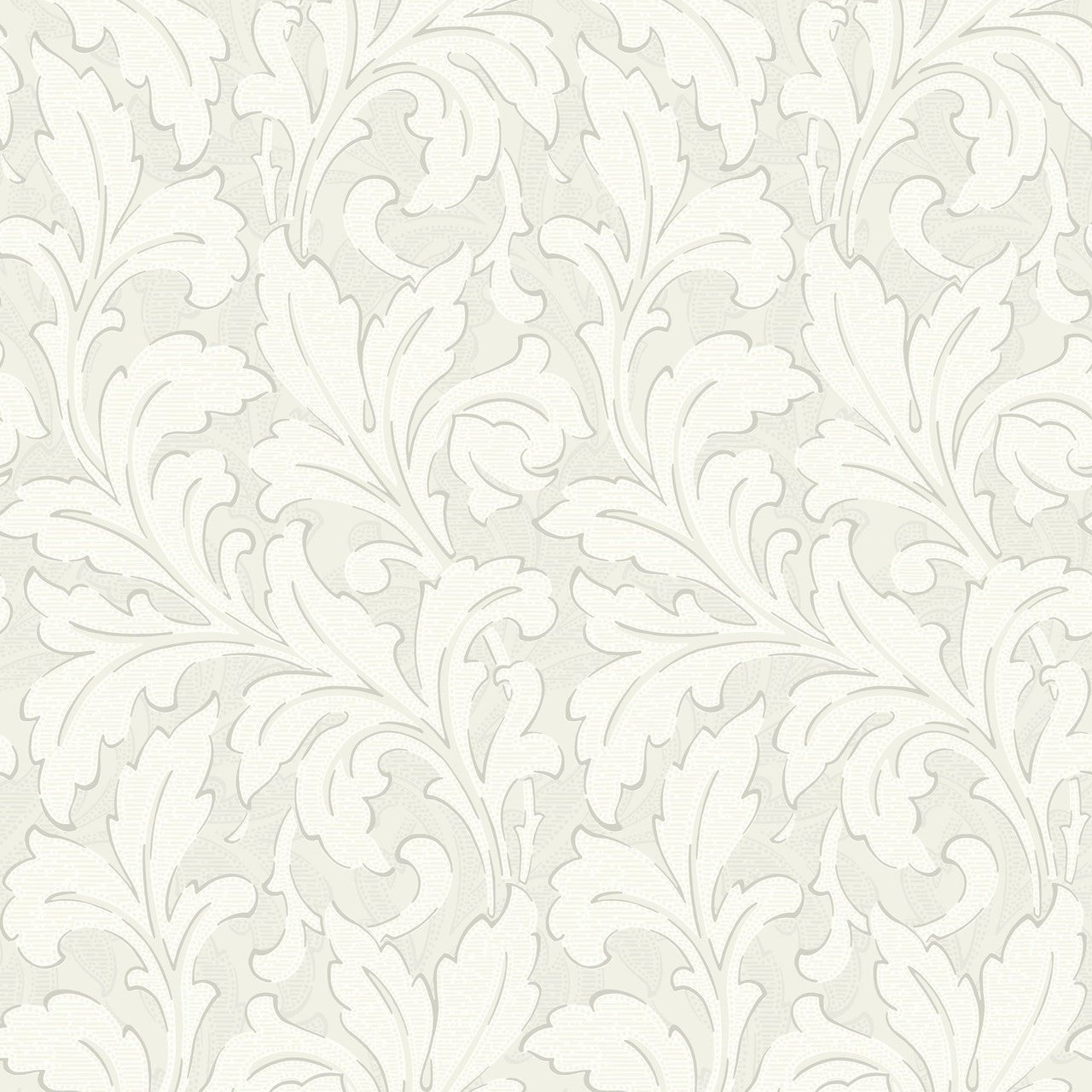 Acanthe Arts and Crafts Wallpaper - Grege - Casadeco - 86361404 - Premier Wallcovering