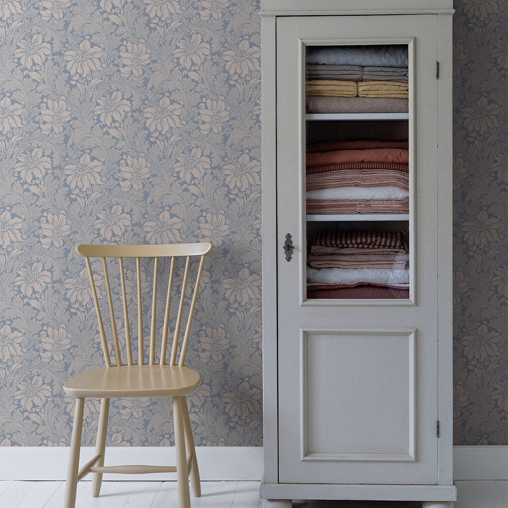 Acanthus Wallpaper - Lavender Blue - Boråstapeter - 2010 - Premier Wallcovering