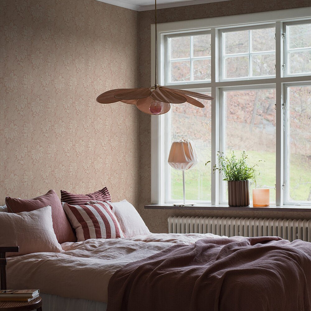 Acanthus Wallpaper - Pink/ Beige - Boråstapeter - 2009 - Premier Wallcovering
