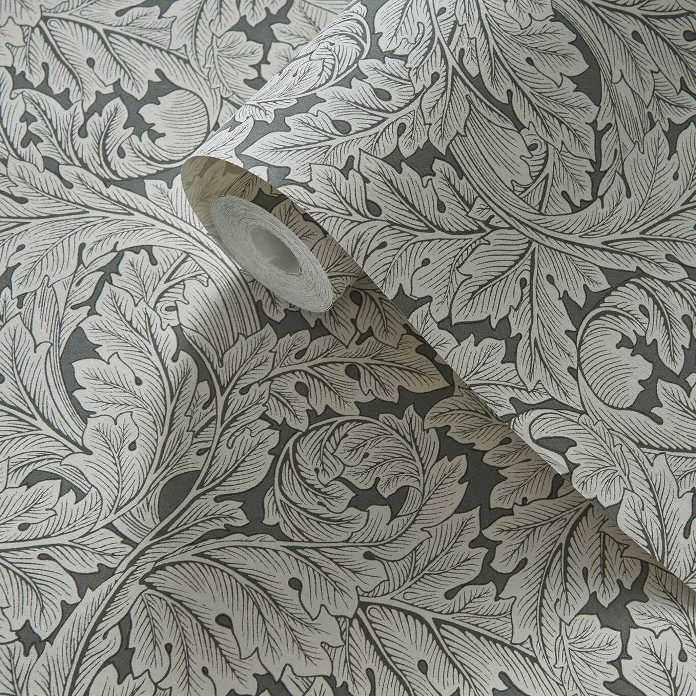 Acanthus Wallpaper - Slate - Clarke & Clarke - W0175/02 - Premier Wallcovering
