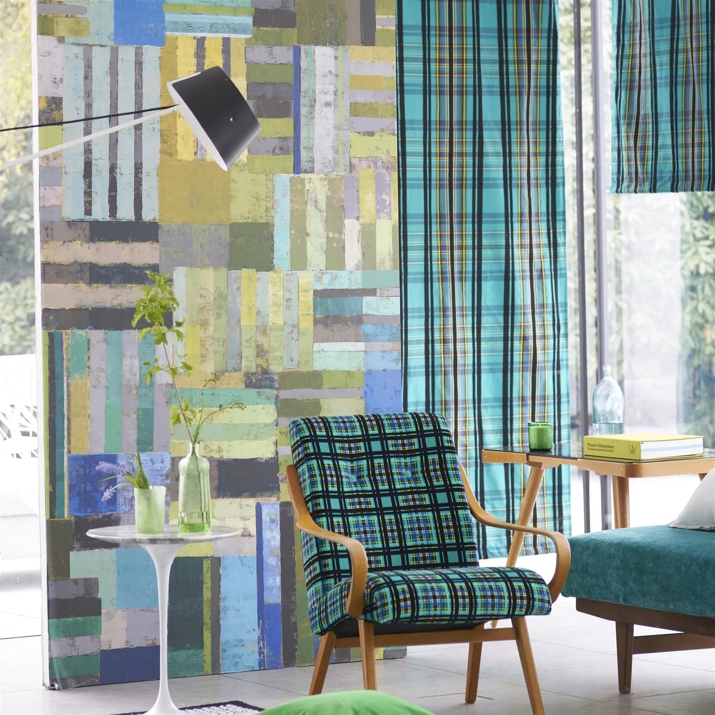 Achara Wallpaper - Azure - PDG1140/03 - Designers Guild