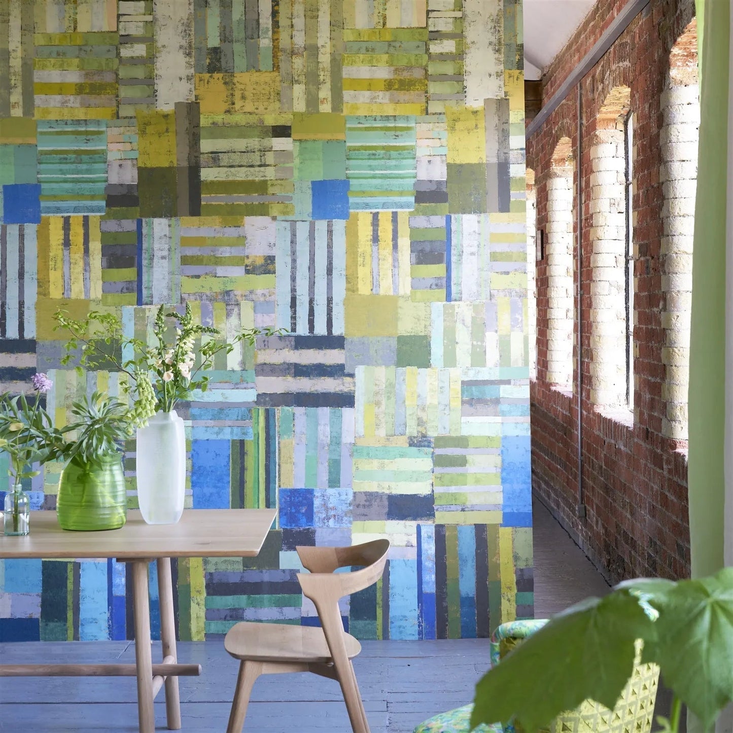 Achara Wallpaper - Azure - PDG1140/03 - Designers Guild